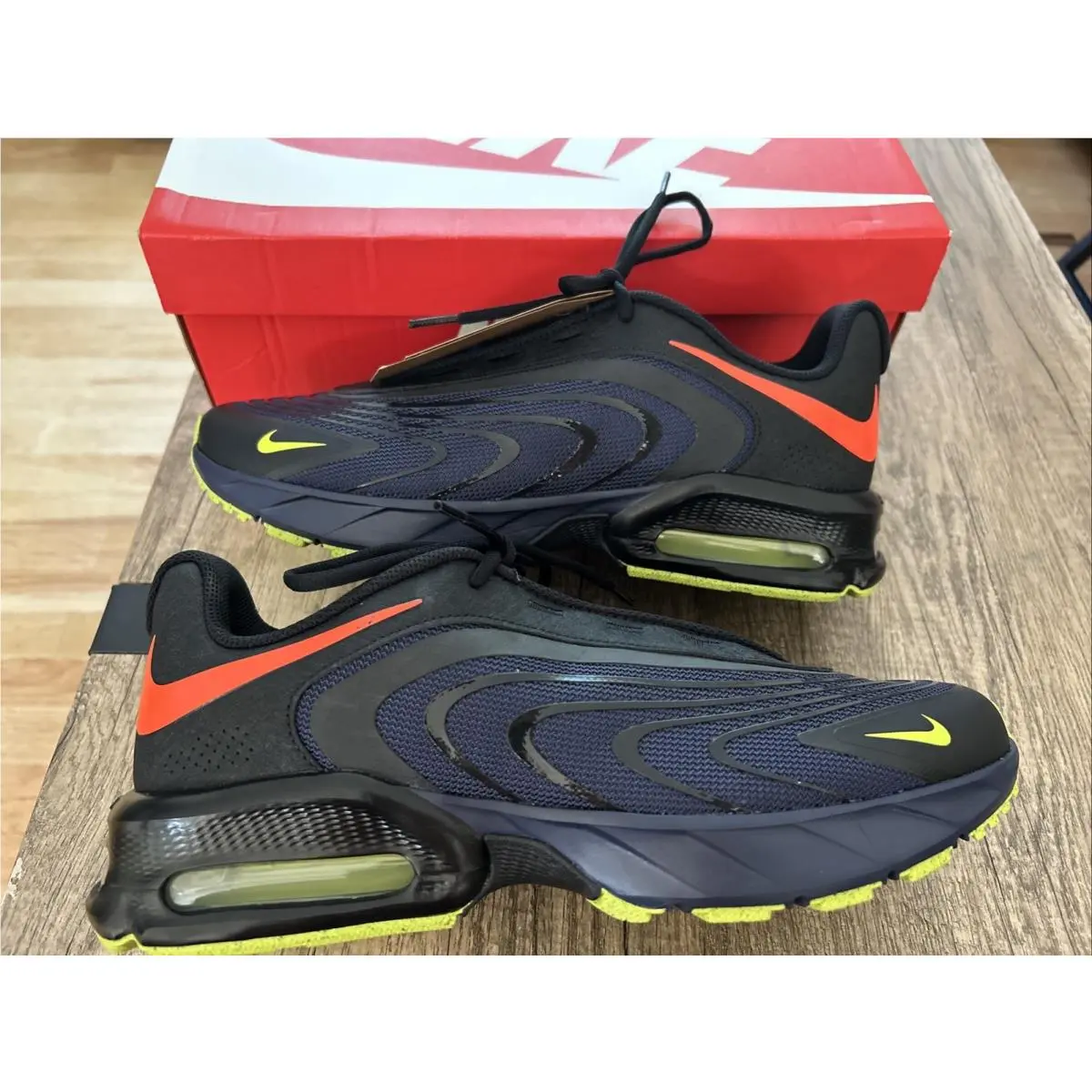 Air Max Fire Blackened Blue Lemon Venom IR0819 401 Men’s Sz 12 Full Box by Nike