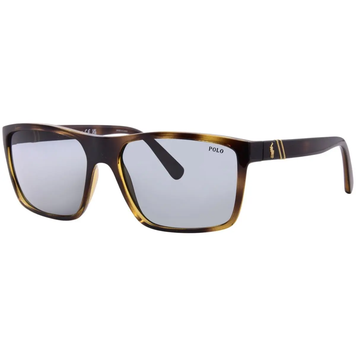 Polo Ralph Lauren PH4133 500371 Sunglasses Men`s Havana/green Lenses 59mm
