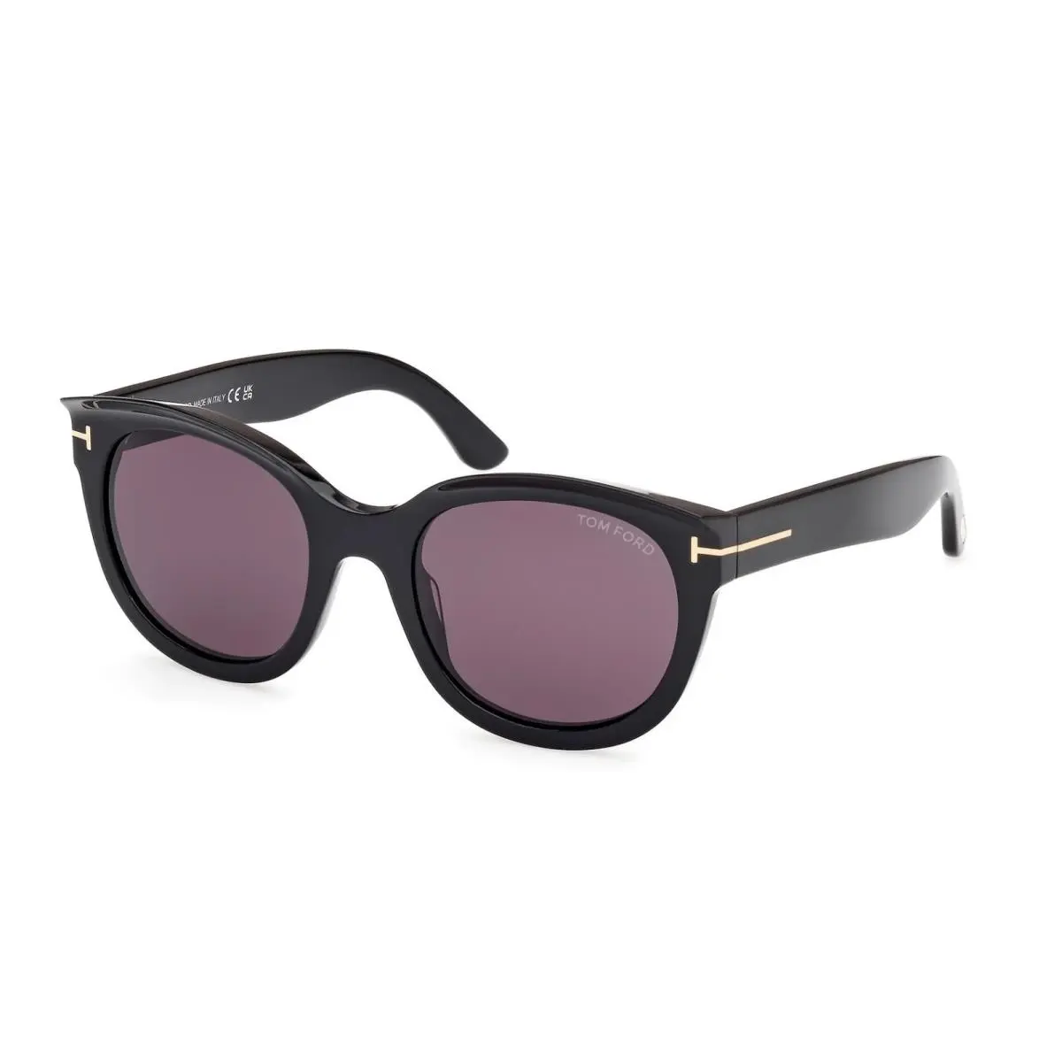 Tom Ford Sunglasses w TF Hard Case - FT1114 Tamara 01A - Shiny Black /smoke