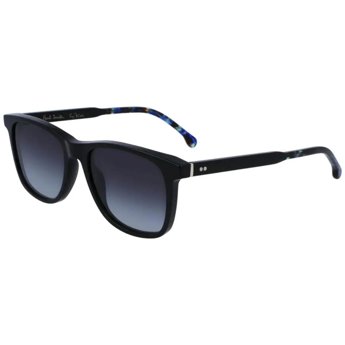 Gibson Soft Square Sunglasses w/ Gradient Lens - PSSN09054 - Italy Black/Grey (001) by Paul Smith