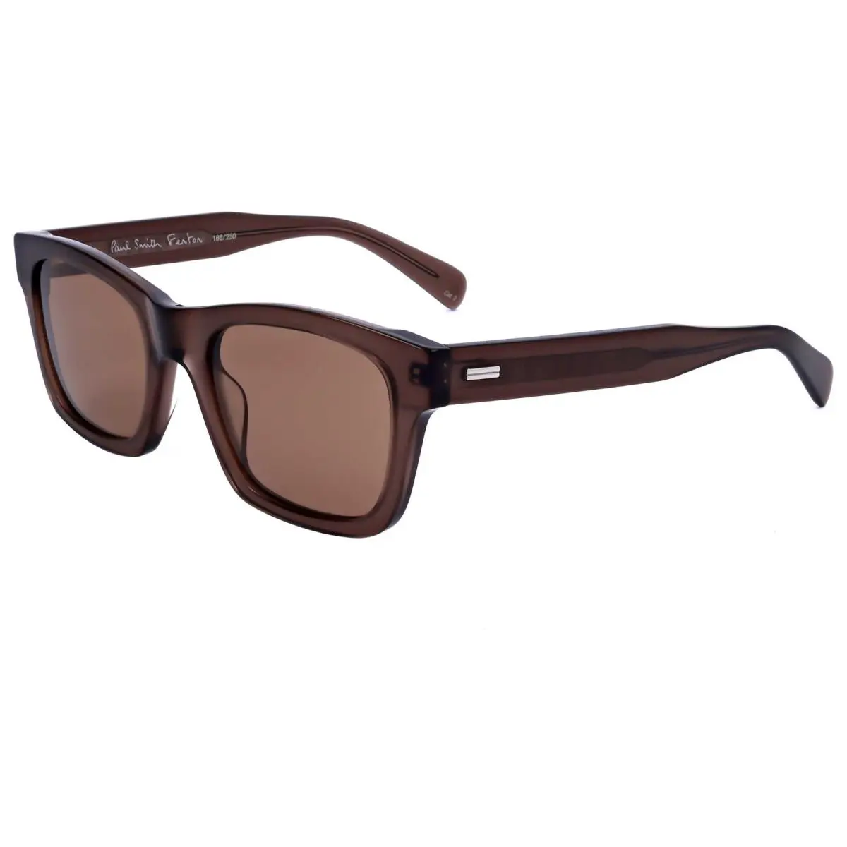 Paul Smith Men`s 53mm Brown Crystal Sunglasses PSSN07253LEFENTON-005