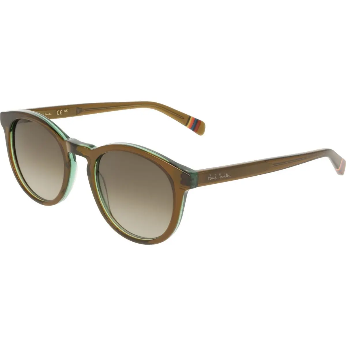 Paul Smith Unisex 50mm Transparent Brown Green Eyeglasses PS26601S-206