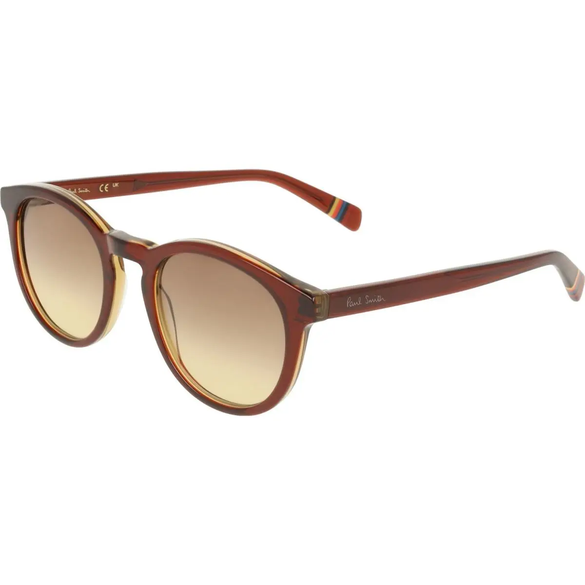 Paul Smith Unisex 50mm Transparent Brown Yellow Eyeglasses PS26601S-205