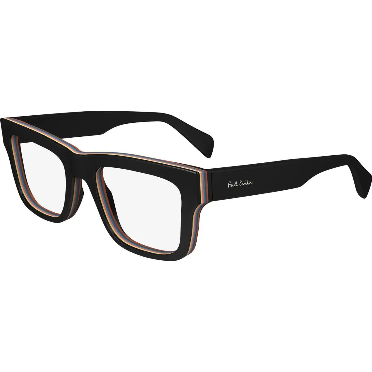 Unisex 51mm Black Multistripes Eyeglasses PS24607-001-51 by Paul Smith