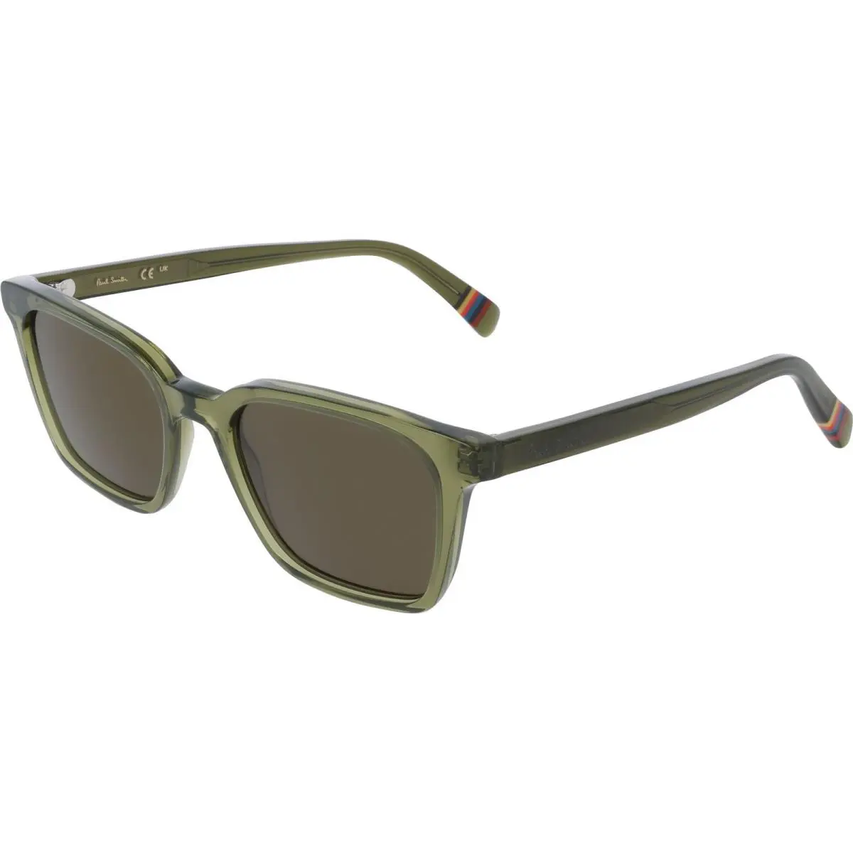 Unisex 55mm Transparent Khaki Eyeglasses PS25601S-317 by Paul Smith