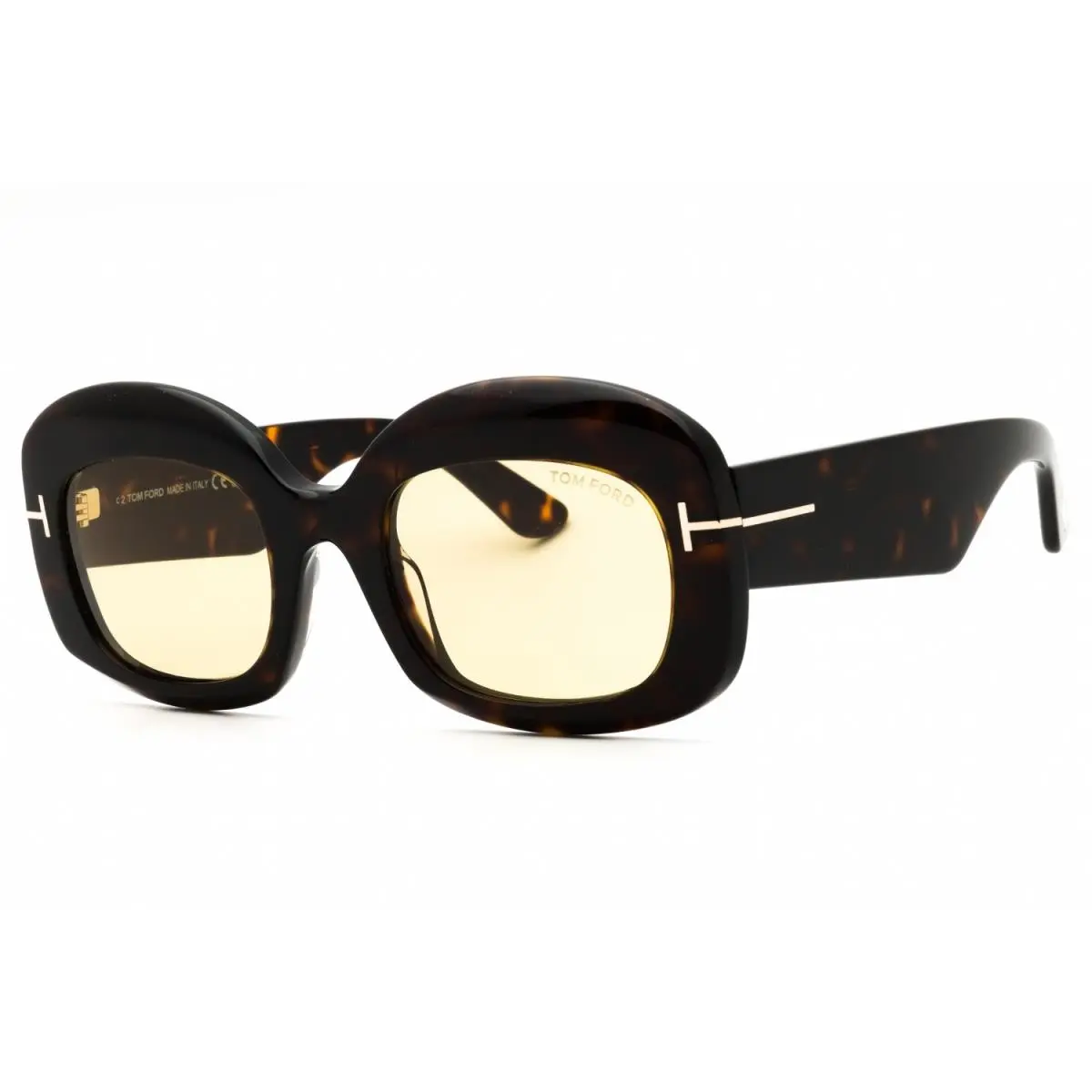 Tom Ford TF1219-52E-53 Sunglasses Frame Size 53mm 140mm 23mm Havana Women