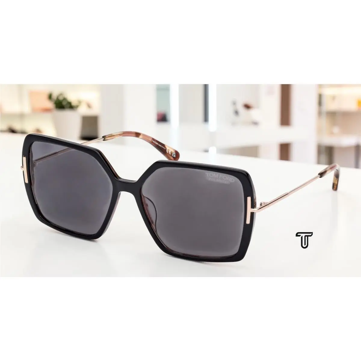 FT1039 05D Joanna Black Other Smoke Polarized 59 mm Women`s Sunglasses by Tom Ford