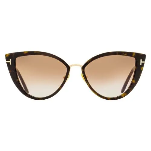 Cat Eye Sunglasses TF868 Anjelica-02 52F Dark Havana/gold 57mm FT0868 by Tom Ford