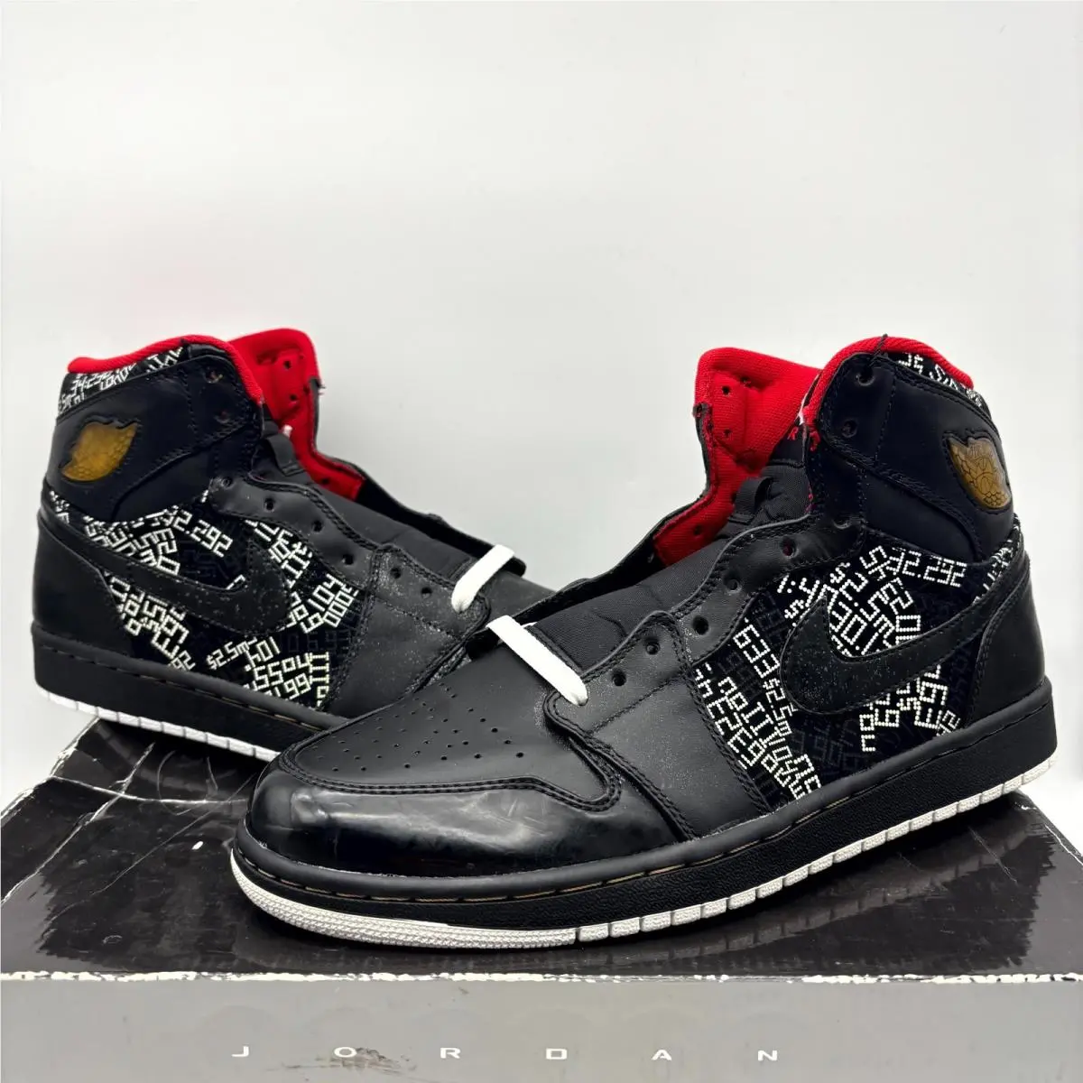 Nike shoes - Nike Air Jordan 1 Retro 384664-130 - 384664-130 - Black (UPC: 884498853429) 4