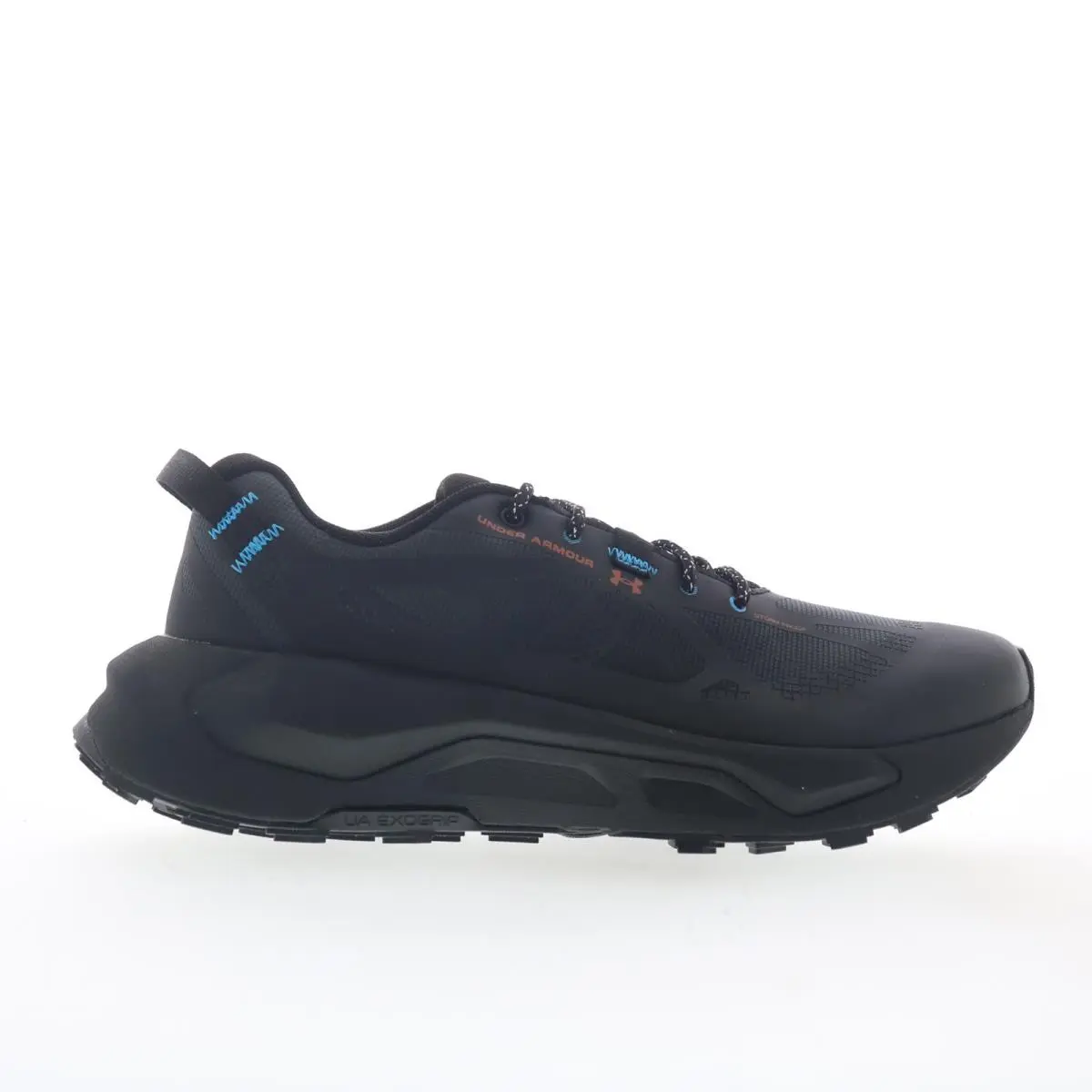 Charged Bandit Trail Running 4 WP Black Athletic Hiking Shoes by Under Armour