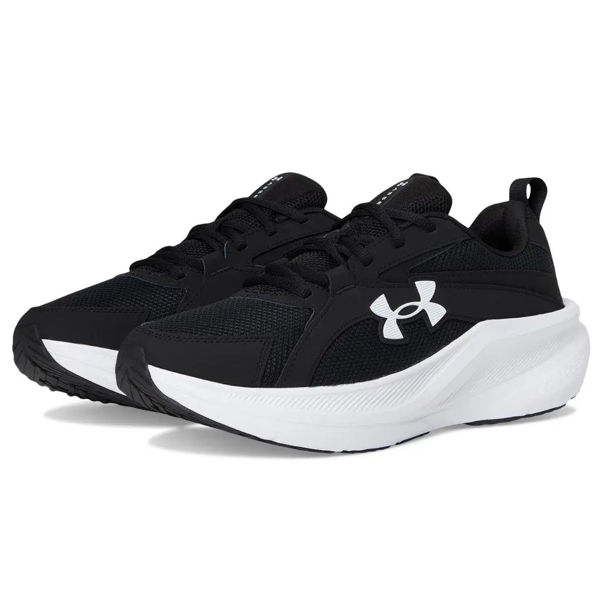 Man`s Sneakers Athletic Shoes  Charged Assert 11 Black/Black/White by Under Armour