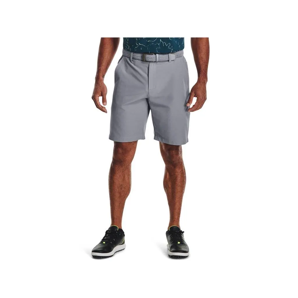 Mens UA Drive Shorts - Water Repellent - 1364409 Steel-Halo Gray by Under Armour