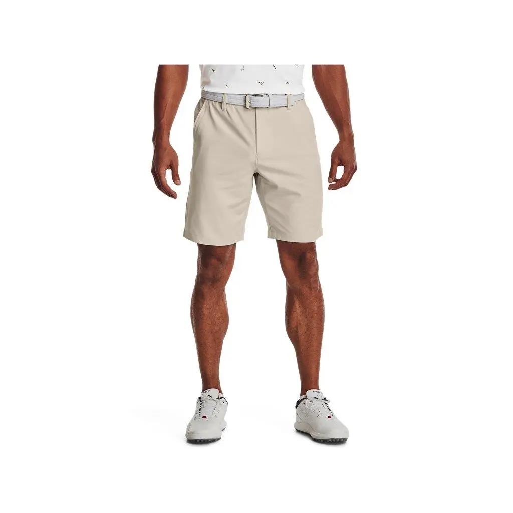 Mens UA Drive Shorts - Water Repellent - 1364409 Summit White-Halo Gray by Under Armour