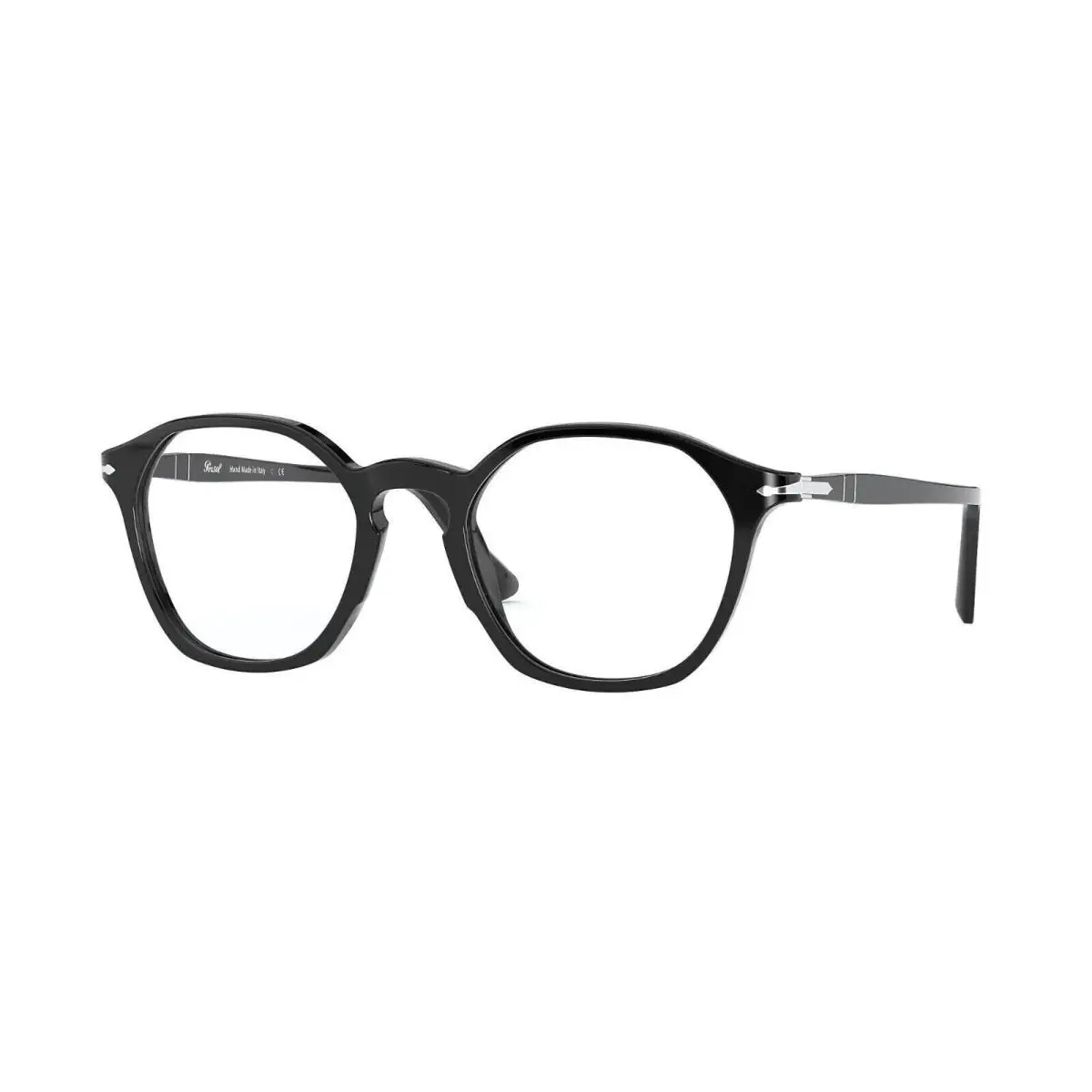 Unisex Eyeglasses PO3238V 95 Black Demo Lens 48mm by Persol