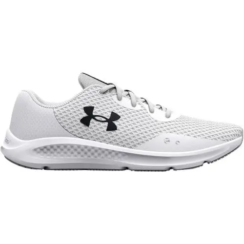 Under Armour Women`s Charged Pursuit 3 Running Shoe White-halo Gray-black