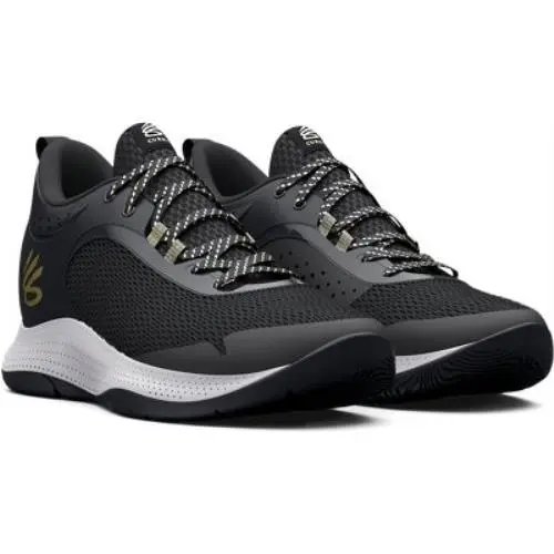 Under Armour shoes - JET GRAY-BLACK-METALLIC GOLD 7