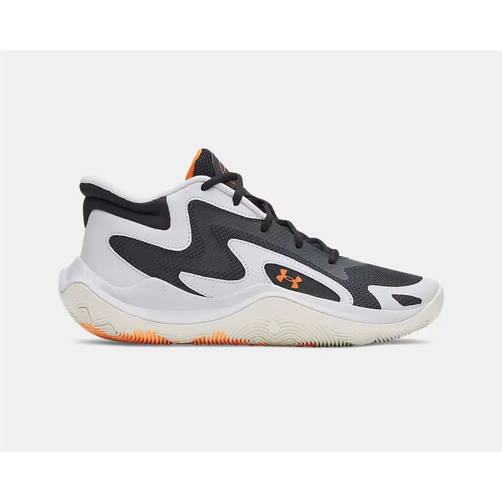 Under Armour UA Jet `25 Unisex Basketball Shoes - Black Grey Orange