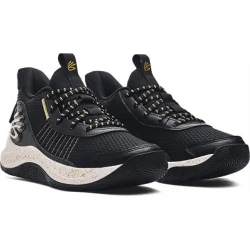Under Armour shoes - Black-Black-Metallic Gold 7