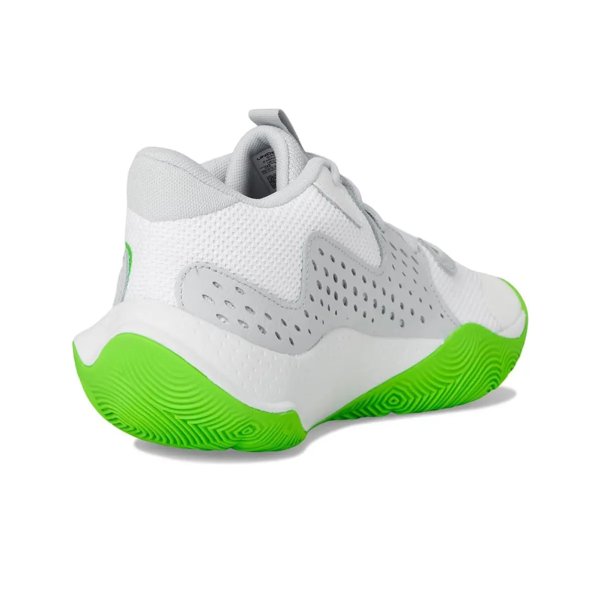Under Armour shoes - White/Green Shock/Green Shock 3
