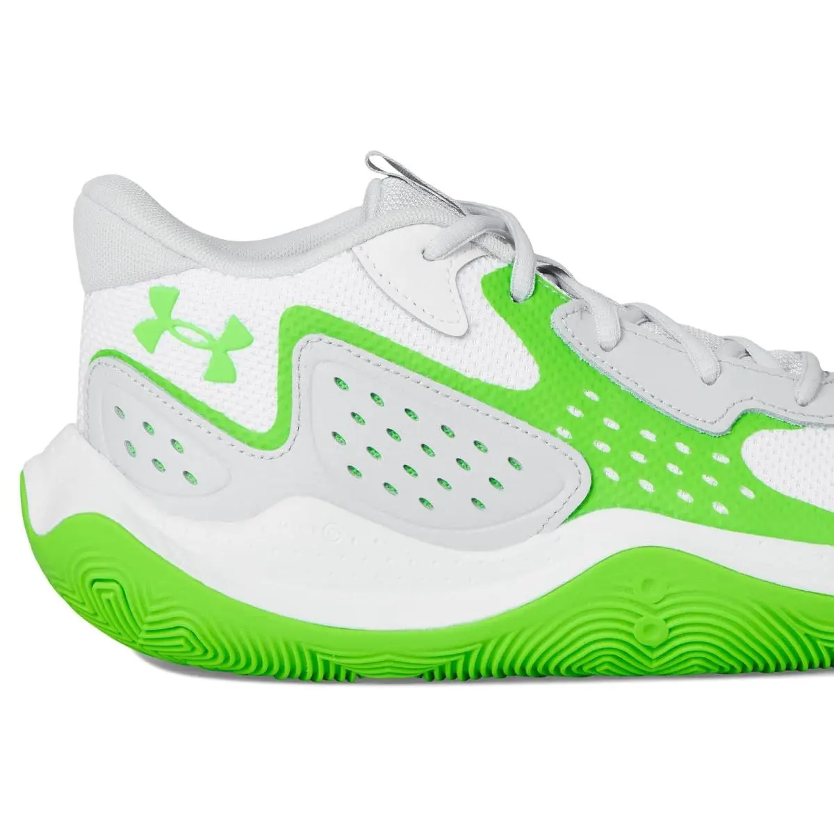 Under Armour shoes - White/Green Shock/Green Shock 4