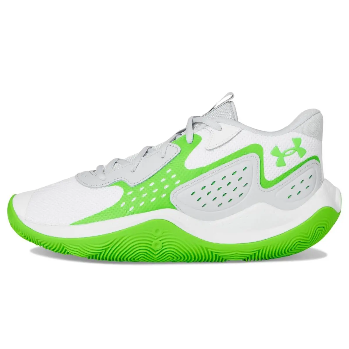 Under Armour shoes - White/Green Shock/Green Shock 9