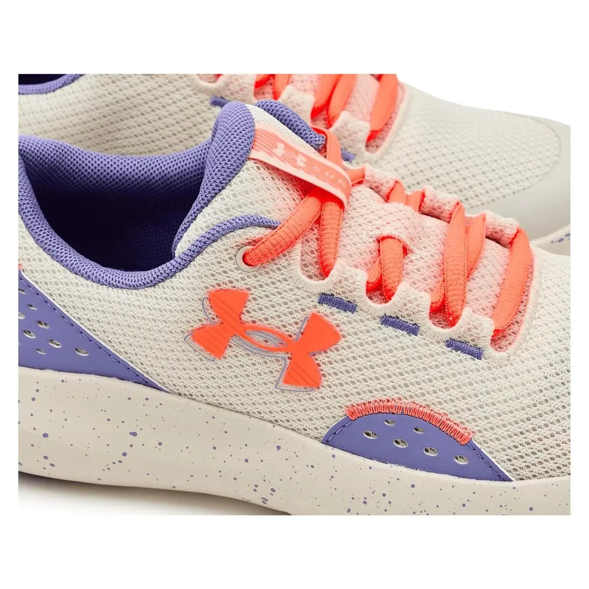 Under Armour shoes - Summit White/Purple Luxe/Electric Tangerine 11