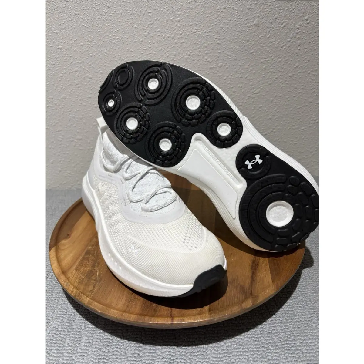 Mens Size 12  UA Hovr Phantom 4 Shoes White Halo 3027593-101 by Under Armour