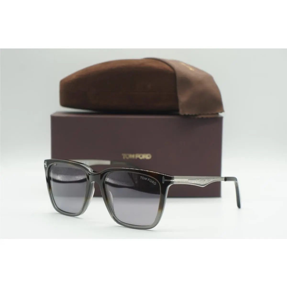 TF 862 56C Grey Tortoise Sunglasses Frames 56-17 by Tom Ford