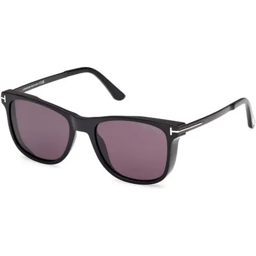 Sunglasses w TF Hard Case - FT1104 Sinatra 01A - Shiny Black/smoke by Tom Ford