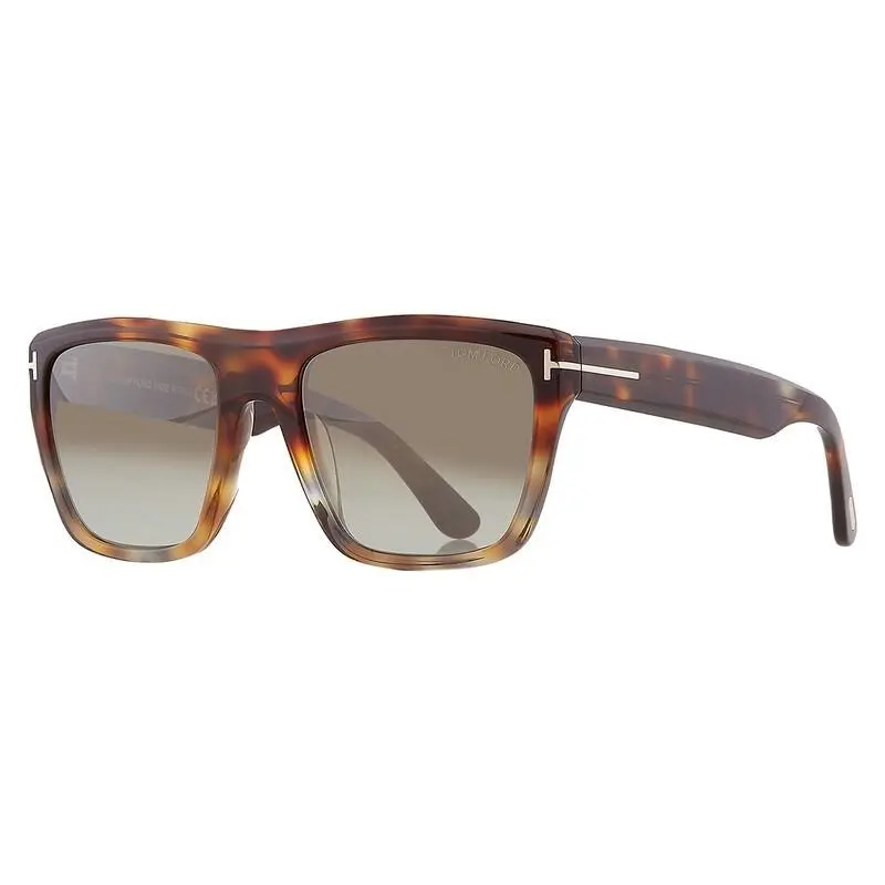 Sunglasses w Soft Case - FT1077 Alberto 55G - Havana / Brown Fade by Tom Ford