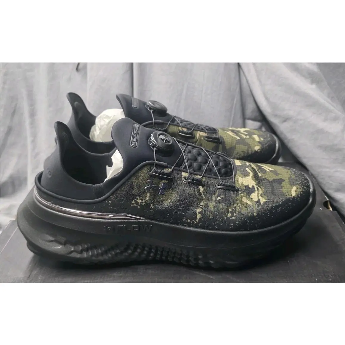 Slipspeed Mega Boa Shoes Camo Pack Black 3028723-300 Men SZ 15 by Under Armour