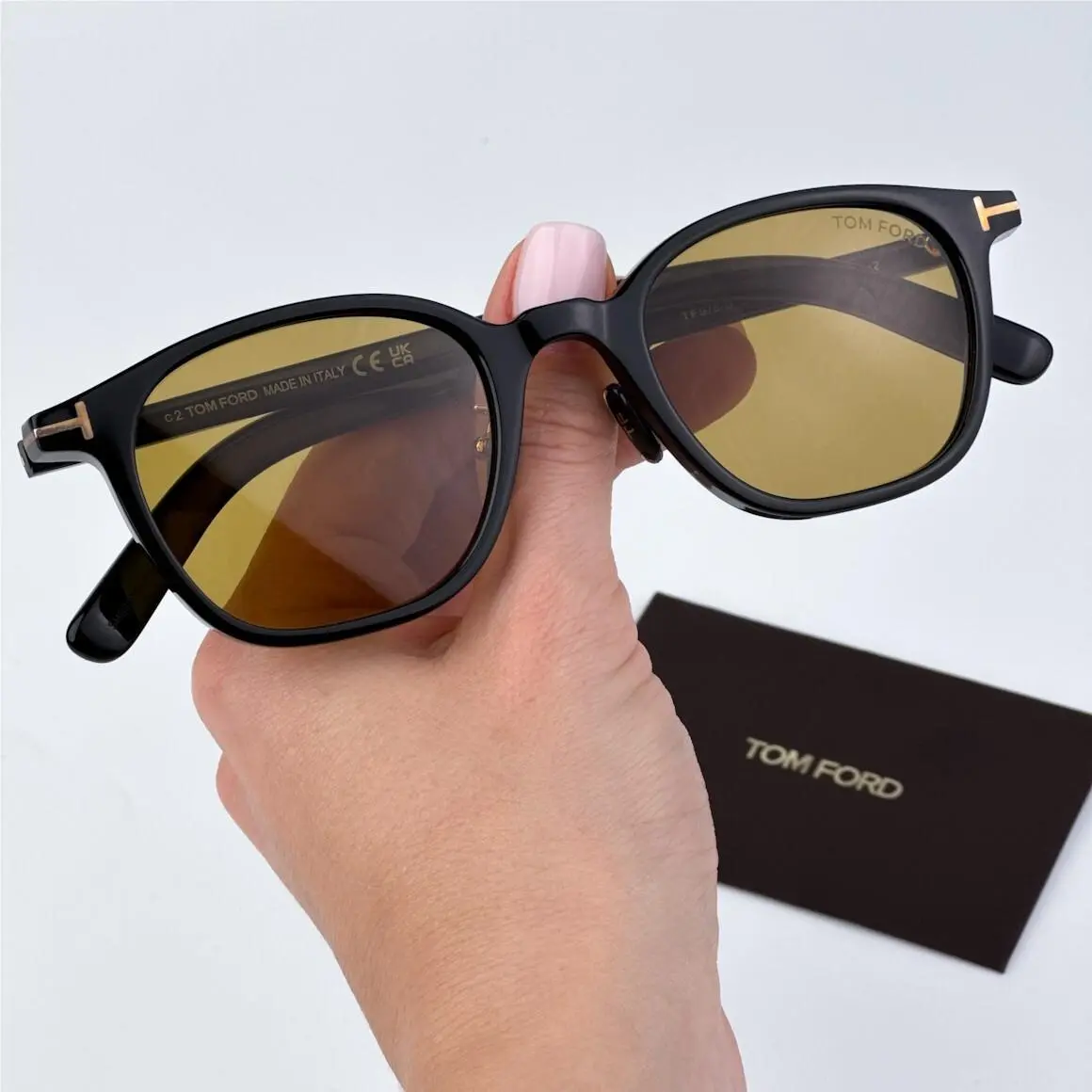Women Sunglasses Black Light Brown Square FT0978-D/S Eco 01E by Tom Ford