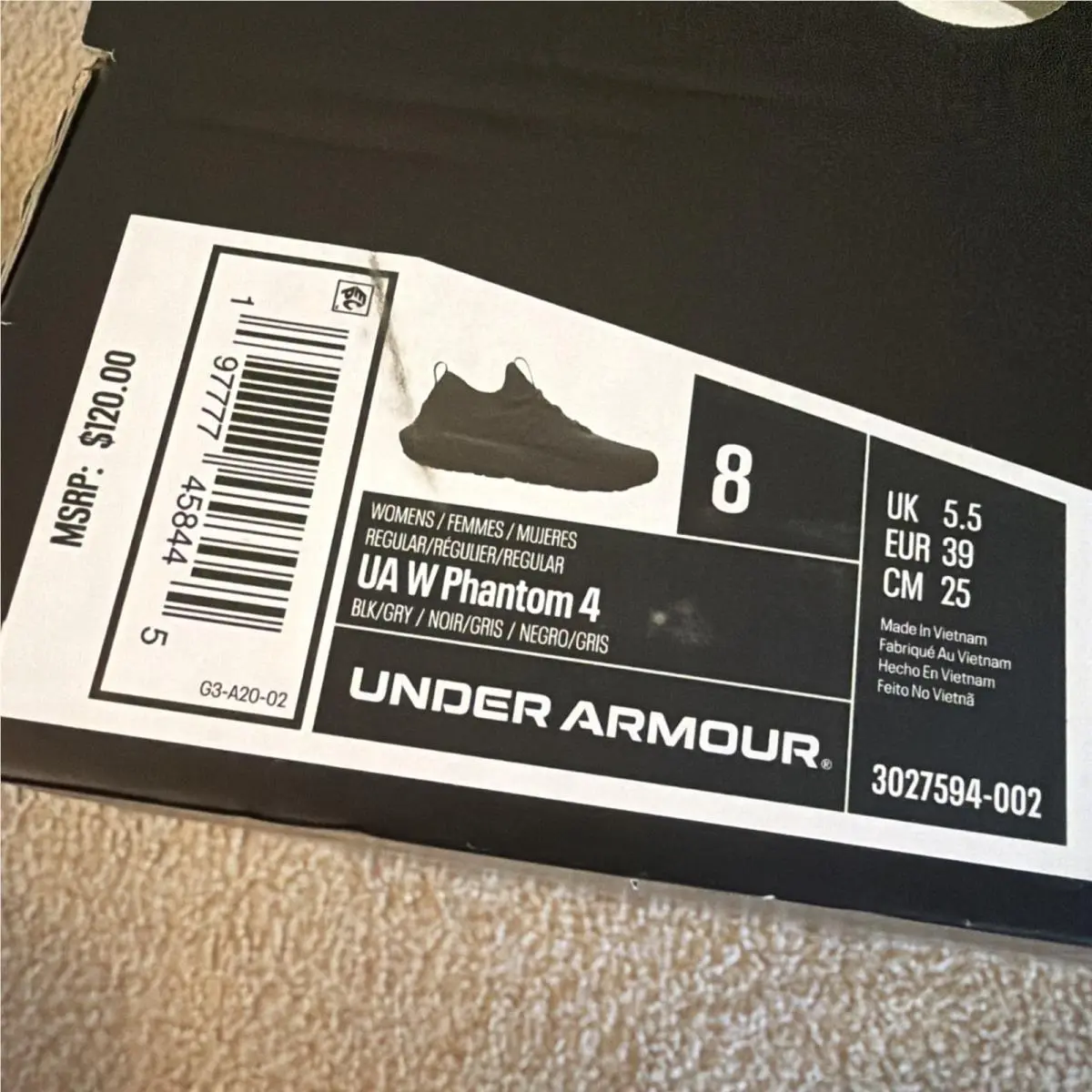 Under Armour shoes - Under Armour HOVR Phantom 4 - 3027594-002 - Black 15
