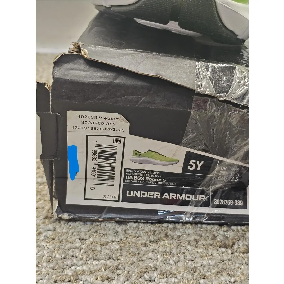 Under Armour shoes - Under Armour BGS Rogue 5 - 3028269-389 - Green (UPC: 198632949016) 3