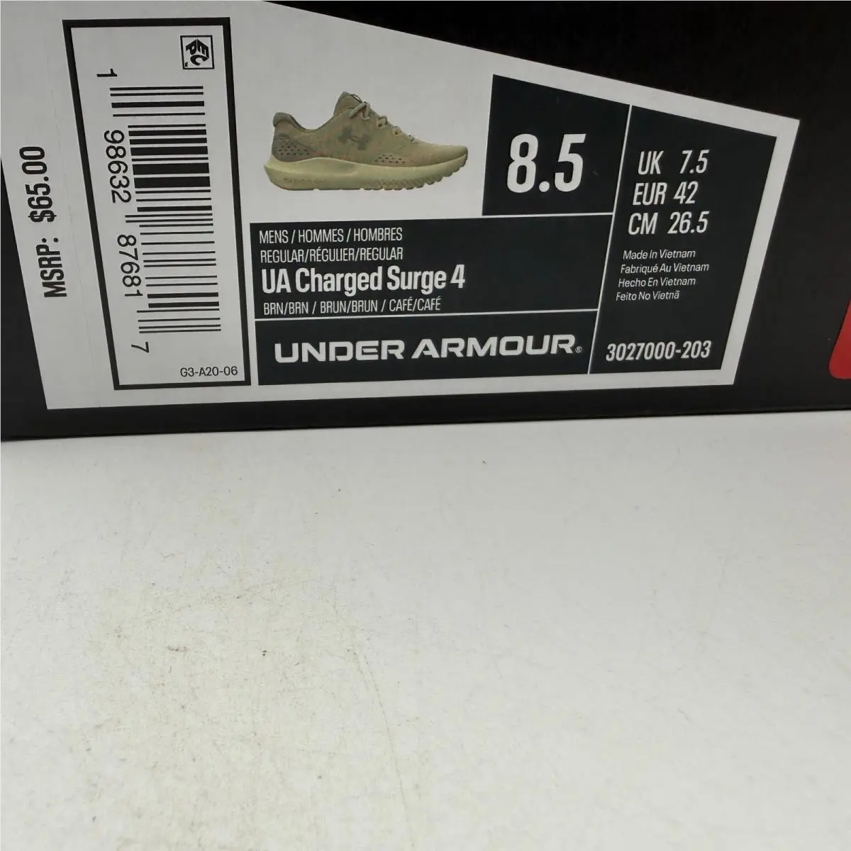 Under Armour shoes - Under Armour Charged Surge 4 - Brown 0