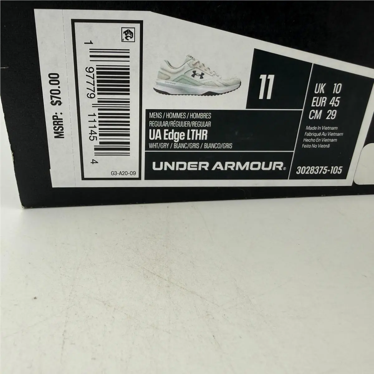 Under Armour shoes - UA Edge LTHR - Edge LTHR - White 0