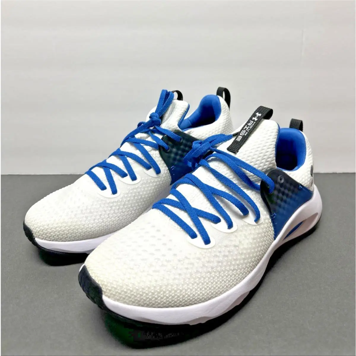 Men`s Hovr Rise 3 UA Size 10 - White/blue 3024273-106 by Under Armour