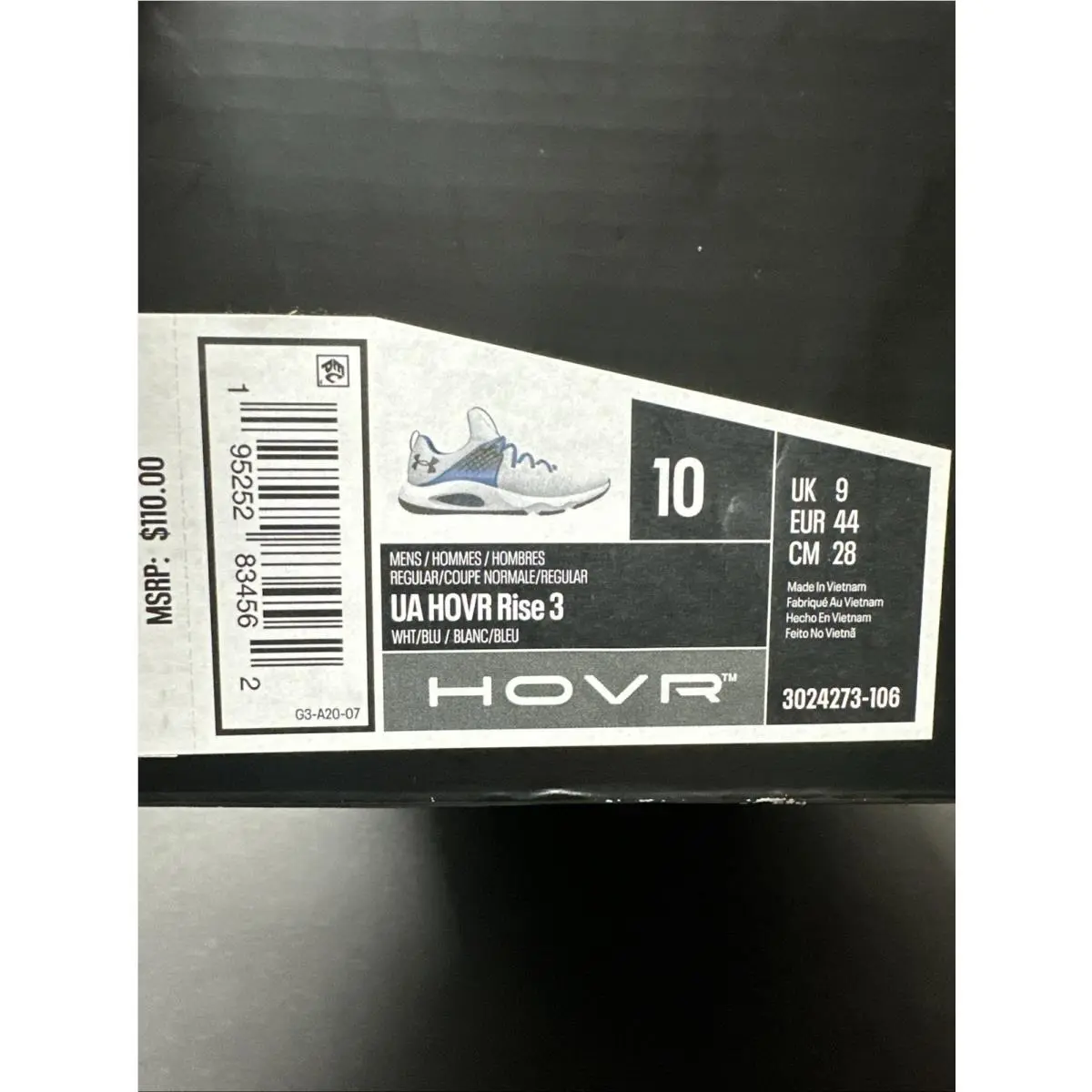 Under Armour shoes - Under Armour Rise - Rise - 3024273-106 - White (UPC: 0195252834562) 9