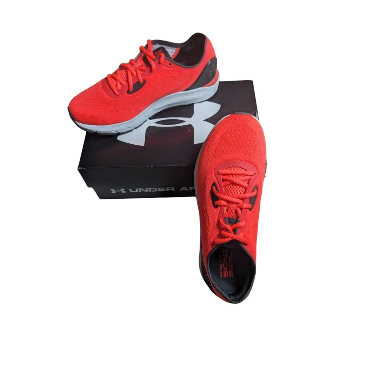 Under Armour UA Hovr Sonic 5 Mens Size 10 Running Shoes Red 3024898-600 - Red