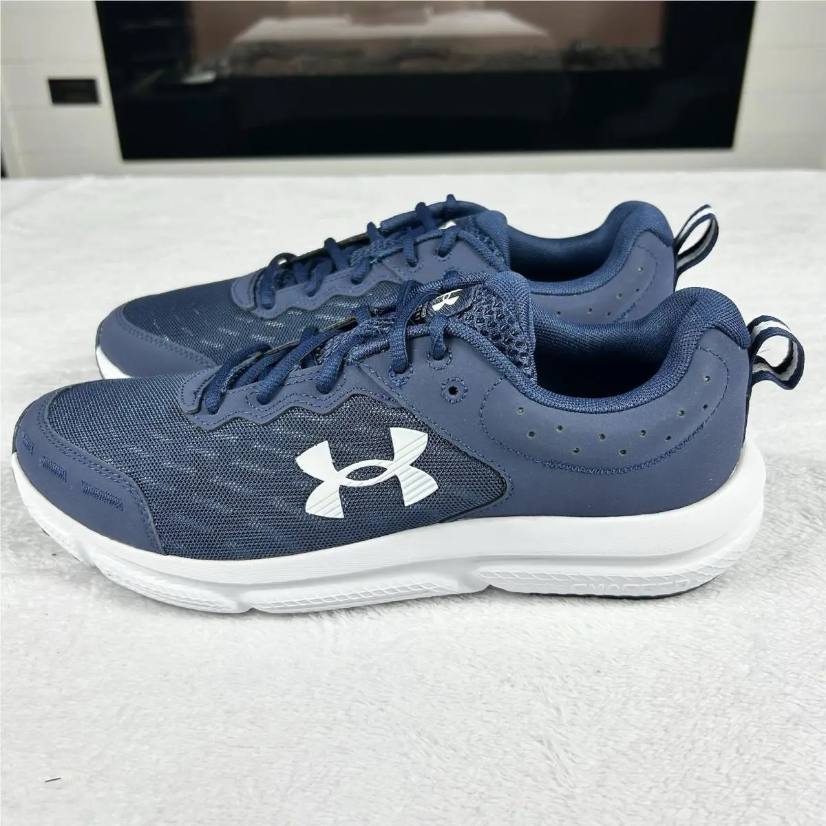 Under Armour shoes - Under Armour Charged Assert 10 - 3026175-400 - Blue, Manufacturer: Academy/White (UPC: 0196040172354) 1