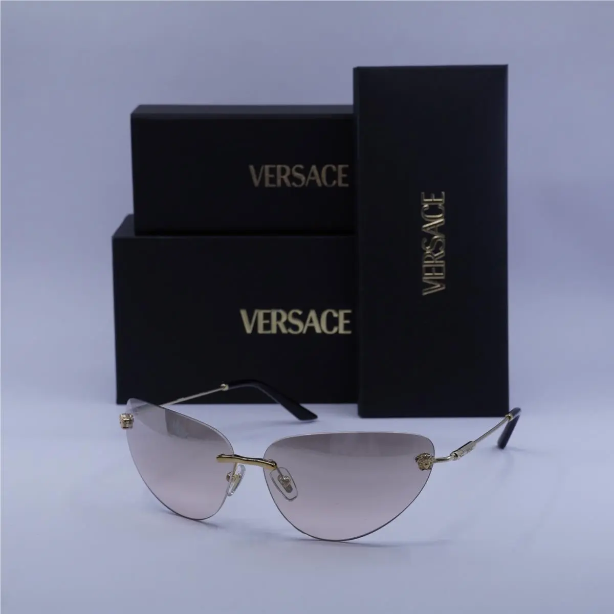 Versace VE2281 1002/8Z Gold/brown Silver Mirror 64-13-130 Sunglasses