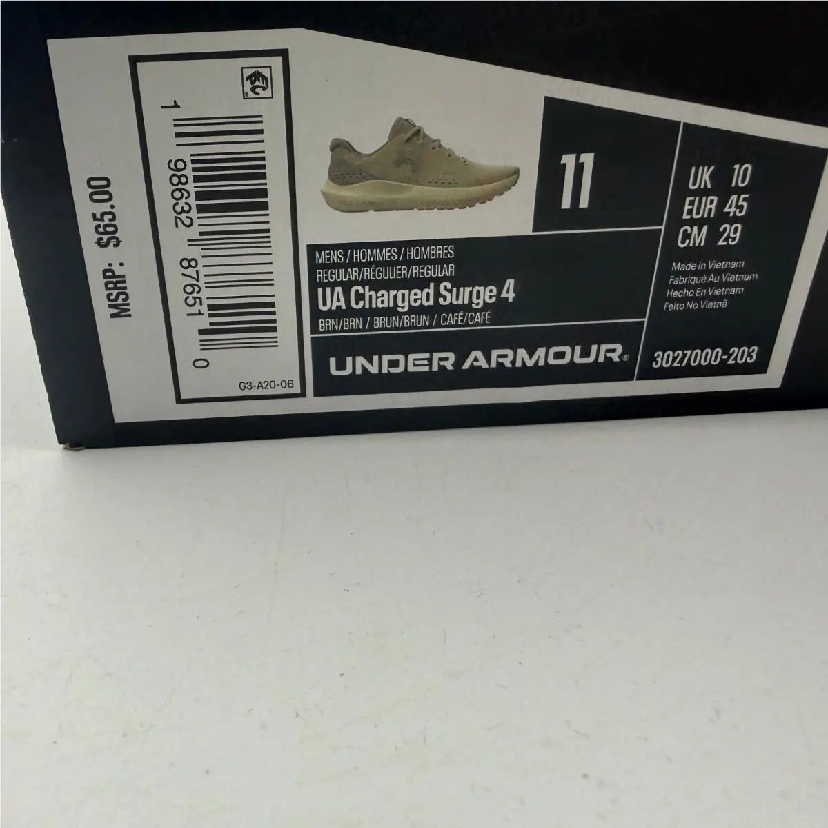 Under Armour shoes - Under Armour Charged Surge 4 - Brown 5