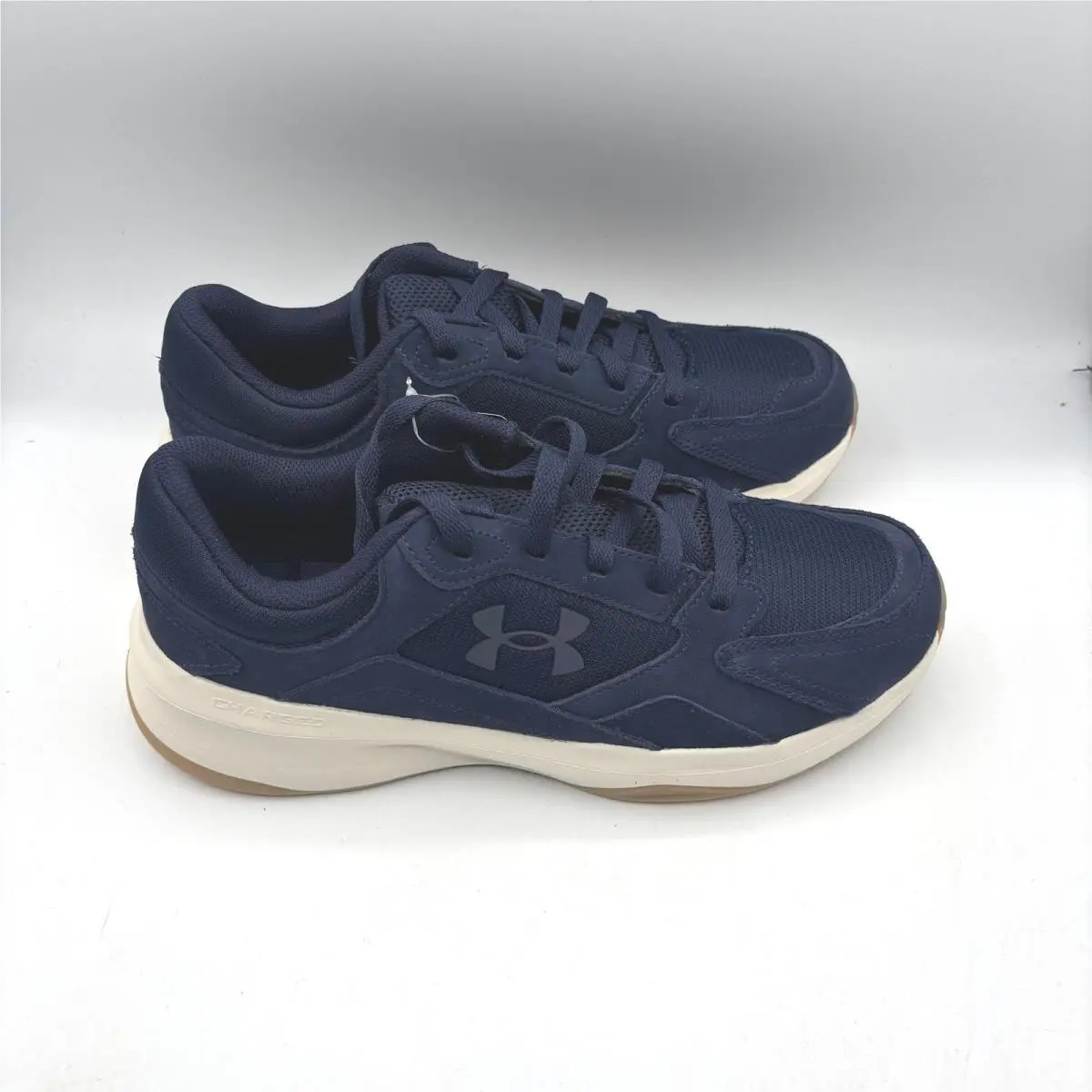 Edge Suede Sneakers Mens 9 Navy Blue Gum Sole 3027731-411 by Under Armour