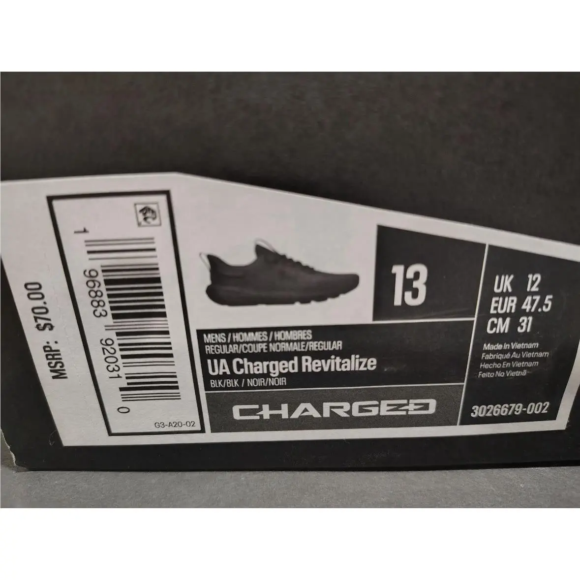 Under Armour shoes - Under Armour Charged Revitalize - Charged Revitalize - Black 4