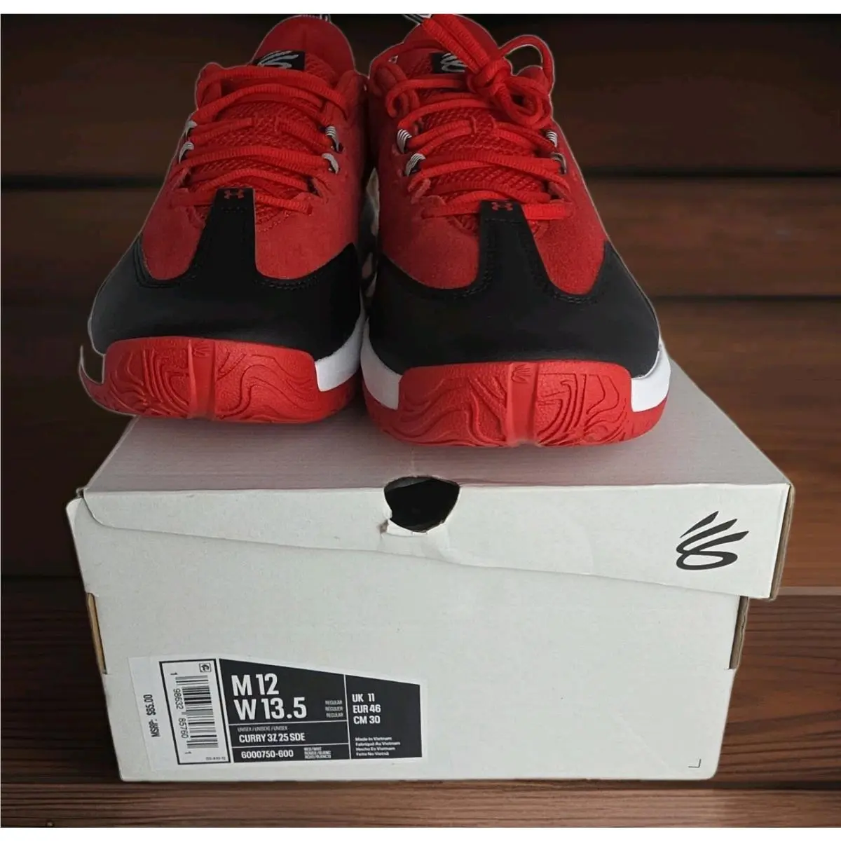 Under Armour Curry 3Z Sde Basketball Shoes 60000750-600 Men`s 12