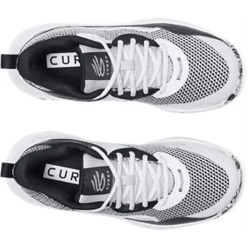Under Armour shoes - White-Black-Black (UPC: 197777569493) 1
