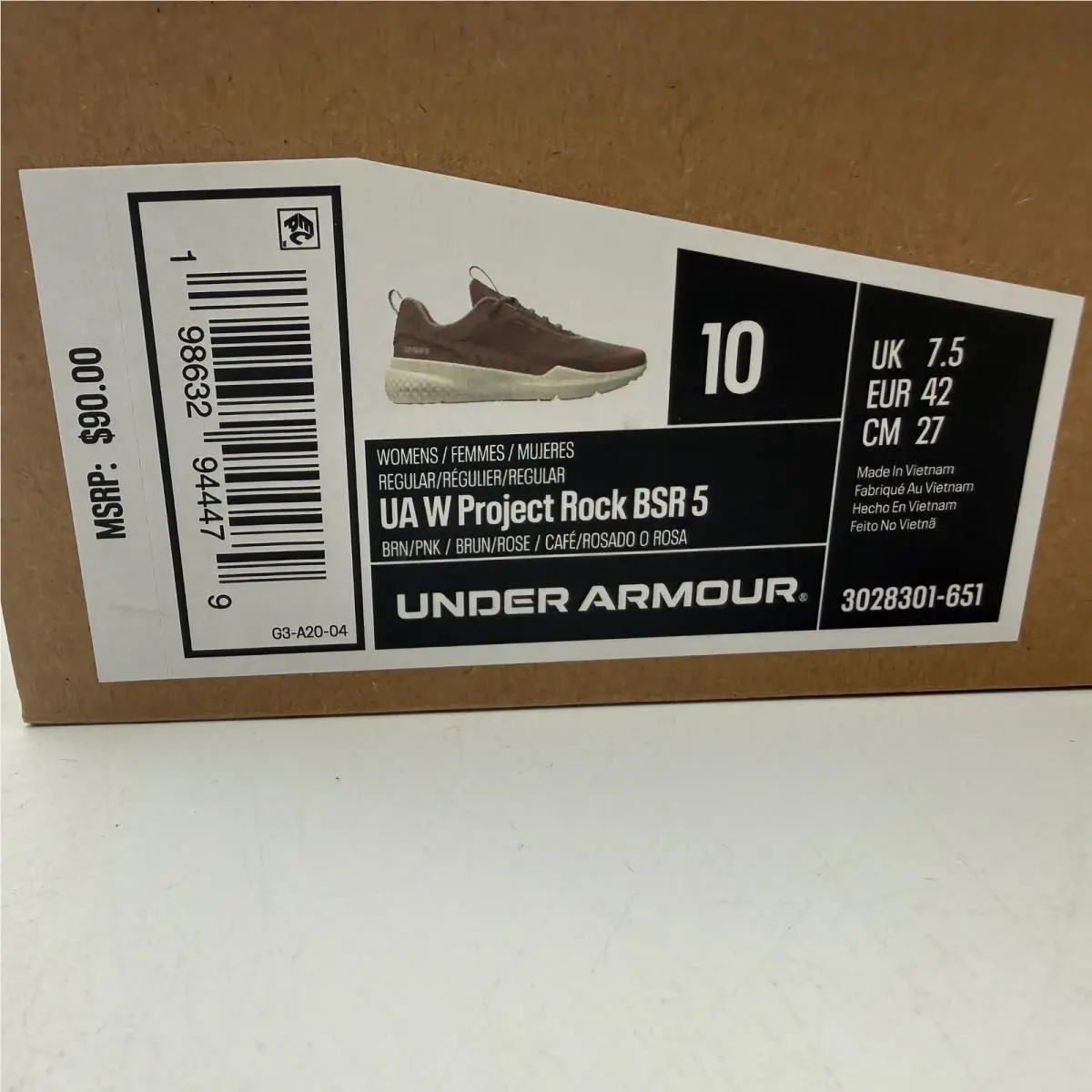 Under Armour shoes - UA W Project Rock BSR 5 - Pink 5