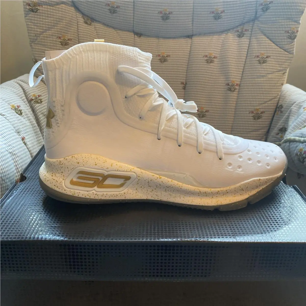 Under Armour Curry 4 Retro Basketballshoes UA 1298306-111 Sz. 10