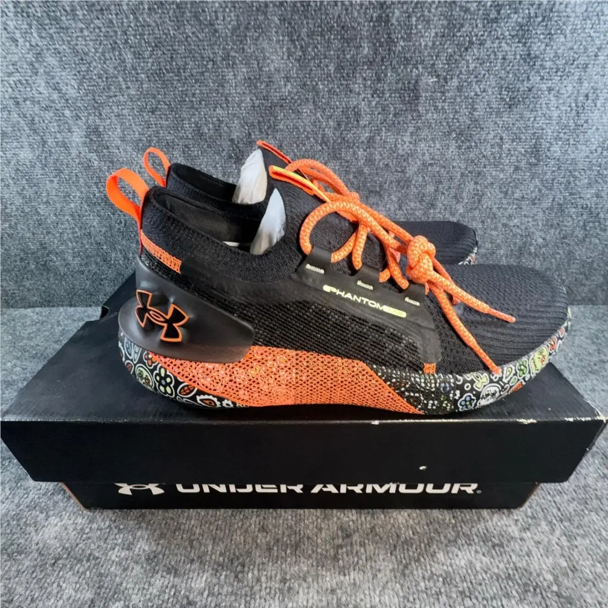 Hovr Phantom 3 SE Mens Size 11 Black Day of The Dead Running Shoes by Under Armour