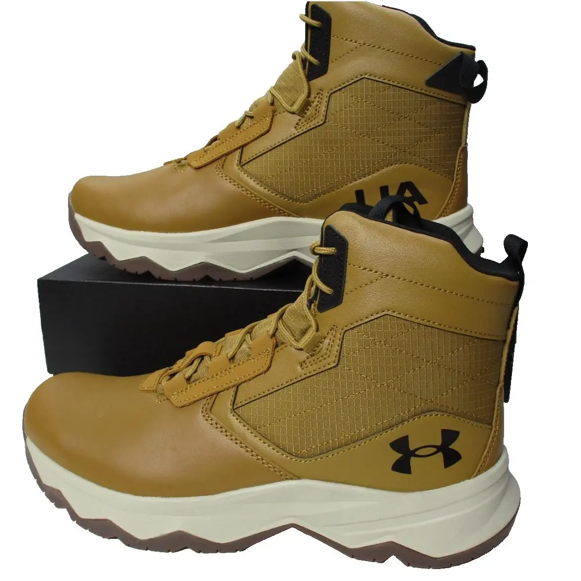 UA Stellar G2 6 Tactical Boots Shoes Hiking Brown Mens Sz 8 by Under Armour